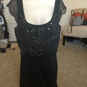 American Eagle Charcoal gray dress embellishments